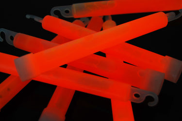 6 inch 15mm Orange Premium Safety Glow Sticks- 25 Per Package